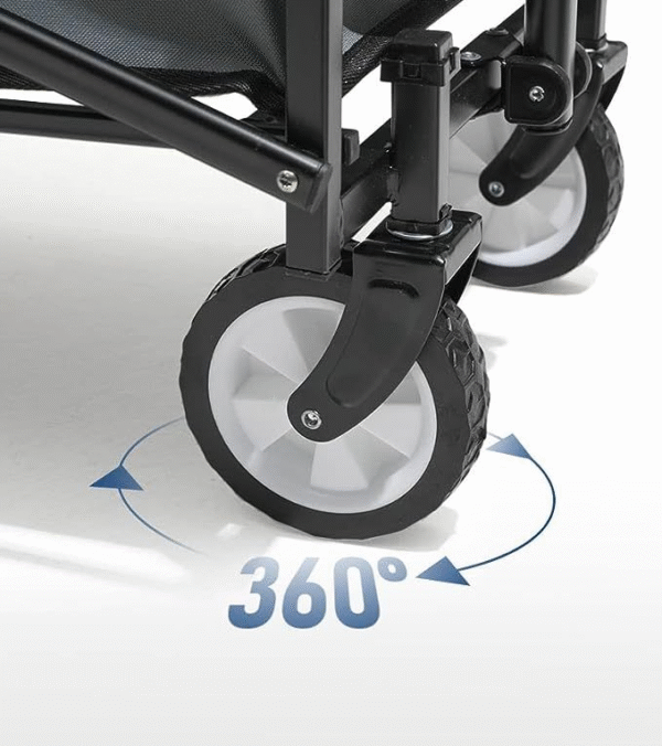 Foldable Utility Cart Multi-use Storage Trolley - Image 4