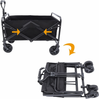 Foldable Utility Cart Multi-use Storage Trolley