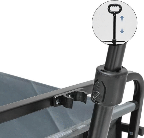 Foldable Utility Cart Multi-use Storage Trolley - Image 3