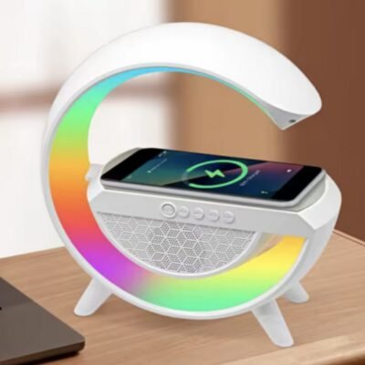 AuraGlow RGB Speaker & Wireless Charger